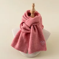 Kid'S Simple Style Heart Shape Solid Color Scarf sku image 5