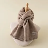 Kid'S Simple Style Heart Shape Solid Color Scarf sku image 3