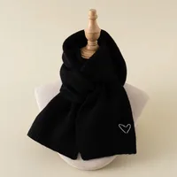 Kid'S Simple Style Heart Shape Solid Color Scarf sku image 2