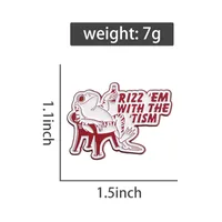 Cartoon Style Cute Animal Cartoon Frog Alloy Stamping Stoving Varnish Plating Unisex Cartoon Pinback Badge Brooches Collar Pin sku image 84