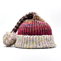 Women's Streetwear Color Block Eaveless Wool Cap sku image 2