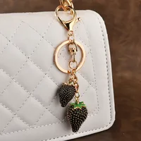 Alloy Strawberry Bag Charms main image 3