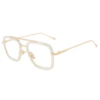 Lady Simple Style Solid Color Ac Square Full Frame Glasses main image 2