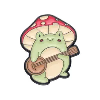 Cartoon Style Cute Animal Cartoon Frog Alloy Stamping Stoving Varnish Plating Unisex Cartoon Pinback Badge Brooches Collar Pin sku image 101