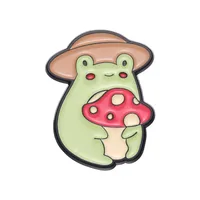 Cartoon Style Cute Animal Cartoon Frog Alloy Stamping Stoving Varnish Plating Unisex Cartoon Pinback Badge Brooches Collar Pin sku image 104