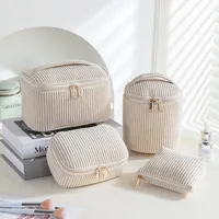Elegant Basic Streetwear Solid Color Corduroy Square Makeup Bags & Storage sku image 19