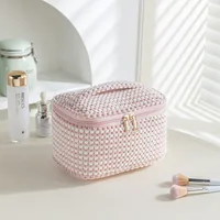 Elegant Basic Streetwear Solid Color Corduroy Square Makeup Bags & Storage sku image 10