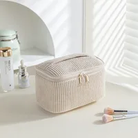 Elegant Basic Streetwear Solid Color Corduroy Square Makeup Bags & Storage sku image 12