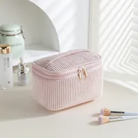 Elegant Basic Streetwear Solid Color Corduroy Square Makeup Bags & Storage sku image 13