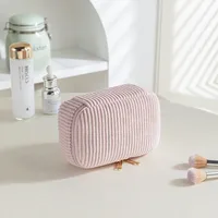 Elegant Basic Streetwear Solid Color Corduroy Square Makeup Bags & Storage sku image 9