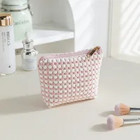 Elegant Basic Streetwear Solid Color Corduroy Square Makeup Bags & Storage sku image 2