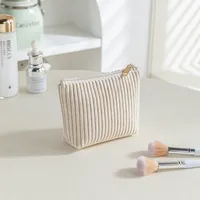 Elegant Basic Streetwear Solid Color Corduroy Square Makeup Bags & Storage sku image 4
