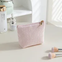 Elegant Basic Streetwear Solid Color Corduroy Square Makeup Bags & Storage sku image 5