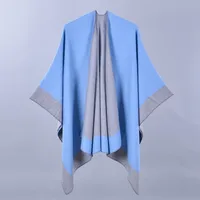 Women's Casual Color Block Imitation Cashmere Shawl main image 1