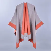 Women's Casual Color Block Imitation Cashmere Shawl main image 5