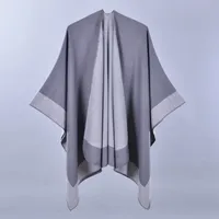 Women's Casual Color Block Imitation Cashmere Shawl sku image 5