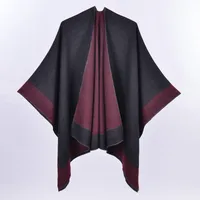 Women's Casual Color Block Imitation Cashmere Shawl sku image 22