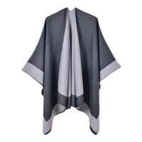 Women's Casual Color Block Imitation Cashmere Shawl main image 3
