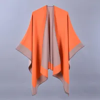 Women's Casual Color Block Imitation Cashmere Shawl sku image 23