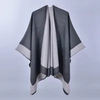 Women's Casual Color Block Imitation Cashmere Shawl sku image 19