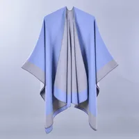 Women's Casual Color Block Imitation Cashmere Shawl sku image 20