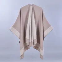 Women's Casual Color Block Imitation Cashmere Shawl sku image 7