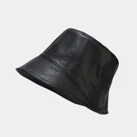 Women's Casual Vacation Solid Color Wide Eaves Bucket Hat sku image 1