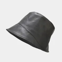 Women's Casual Vacation Solid Color Wide Eaves Bucket Hat sku image 4