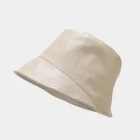 Women's Casual Vacation Solid Color Wide Eaves Bucket Hat sku image 2