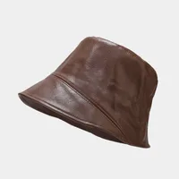 Women's Casual Vacation Solid Color Wide Eaves Bucket Hat sku image 6