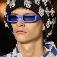 Personality Punk Street Geometric Ac Special-Shaped Mirror Full Frame Glasses main image 4