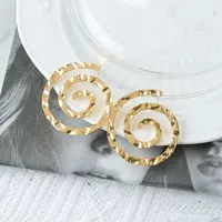 1 Pair Casual Vacation Commute Vortex Mosquito-repellent Incense 304 Stainless Steel 14K Gold Plated Ear Studs main image 2