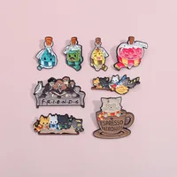 Cartoon Style Cute Animal Cat Magic Medicine Bottle Alloy Stamping Stoving Varnish Plating Unisex Brooches main image 7