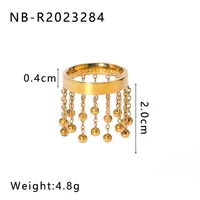 Vacation Simple Style Solid Color 304 Stainless Steel Women's Rings sku image 1