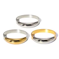 IG Style Simple Style Geometric 304 Stainless Steel Mixed Metal Plating Unisex Bangle main image 5