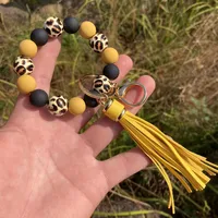 Casual Streetwear Color Block Silica Gel Bracelets Keychain sku image 2