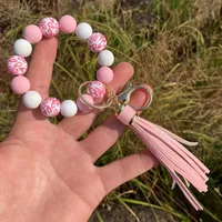Casual Streetwear Color Block Silica Gel Bracelets Keychain sku image 5