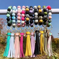 Casual Streetwear Color Block Silica Gel Bracelets Keychain main image 1