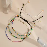 Bohemian Round Seed Bead Wax Line Copper  Beaded Bracelets Wholesale main image 4