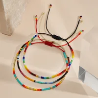 Bohemian Round Seed Bead Wax Line Copper  Beaded Bracelets Wholesale main image 5