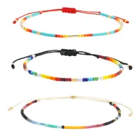 Bohemian Round Seed Bead Wax Line Copper  Beaded Bracelets Wholesale main image 6