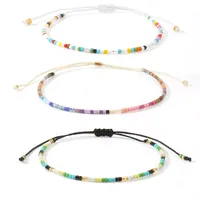 Bohemian Round Seed Bead Wax Line Copper  Beaded Bracelets Wholesale sku image 3