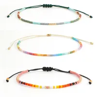 Bohemian Round Seed Bead Wax Line Copper  Beaded Bracelets Wholesale sku image 10