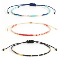 Bohemian Round Seed Bead Wax Line Copper  Beaded Bracelets Wholesale sku image 4