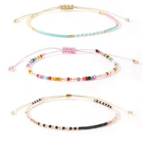 Bohemian Round Seed Bead Wax Line Copper  Beaded Bracelets Wholesale sku image 11