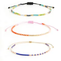 Bohemian Round Seed Bead Wax Line Copper  Beaded Bracelets Wholesale sku image 12