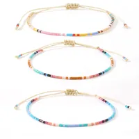 Bohemian Round Seed Bead Wax Line Copper  Beaded Bracelets Wholesale sku image 9