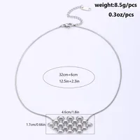 Wholesale Jewelry Elegant Commute Irregular Geometric 201 Stainless Steel Necklace sku image 5