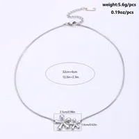 Wholesale Jewelry Elegant Commute Irregular Geometric 201 Stainless Steel Necklace sku image 2
