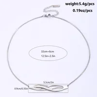 Wholesale Jewelry Elegant Commute Irregular Geometric 201 Stainless Steel Necklace sku image 3
